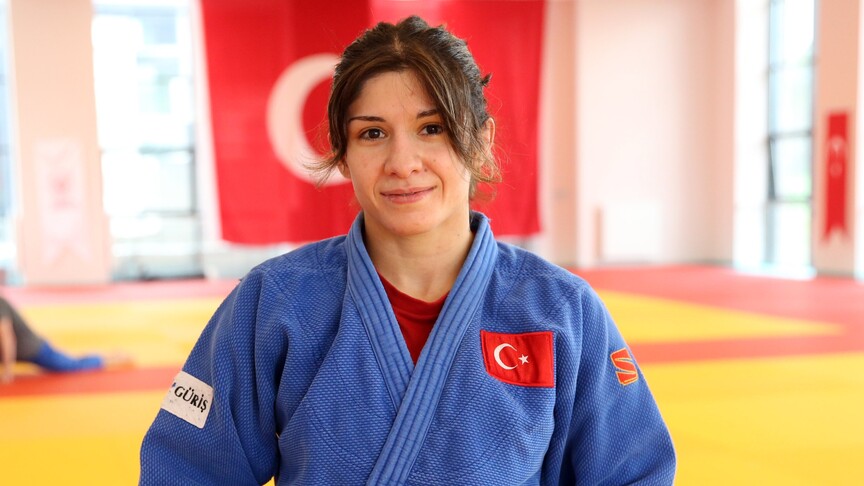 Milli judocu Tuğçe Beder, 20. Akdeniz Oyunları'nda kadınlar 48 kiloda şampiyon oldu