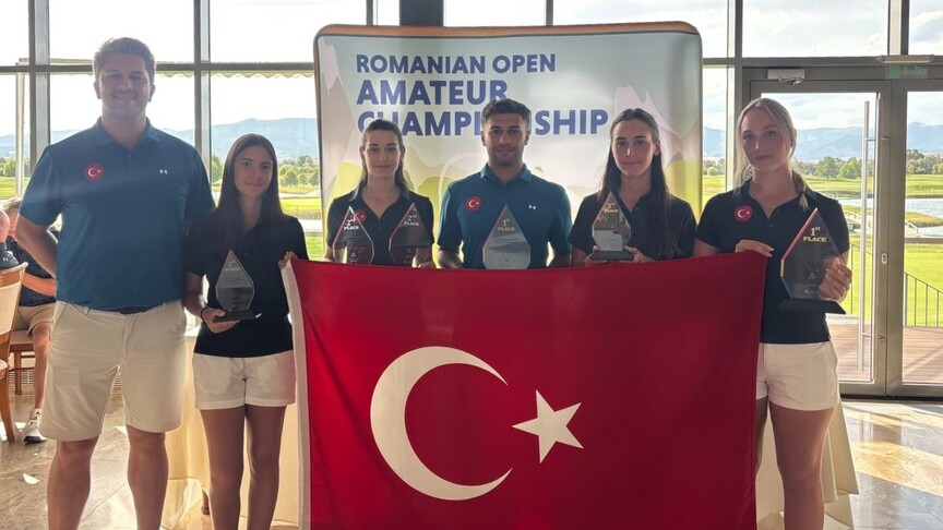 Romanya Amatör Açık Turnuvası'nda milli golfçülerden 2 şampiyonluk