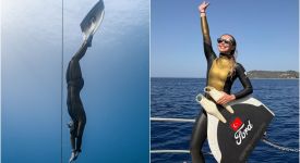 Milli sporcu Şahika Ercümen, 68 metrelik dalışıyla Türkiye şampiyonu oldu