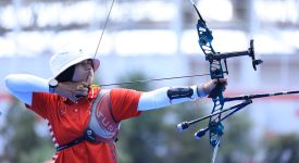 Milli okçu Elif Berra Gökkır, Dünya Kupası'nın final ayağında bronz madalya aldı